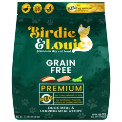 Birdie & Louie Grain-Free Premium Dry All Life Stages Duck Meal & Herring Meal Recipe Cat Food 3.5 lb