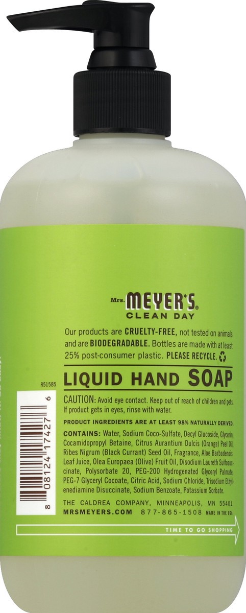 slide 3 of 3, Mrs. Meyer's Hand Soap 12.5 oz, 12.5 oz