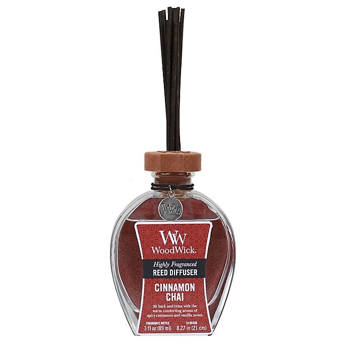 slide 1 of 1, WoodWick Cinnamon Chai Large Home Fragrance Reed Diffuser, 7 oz