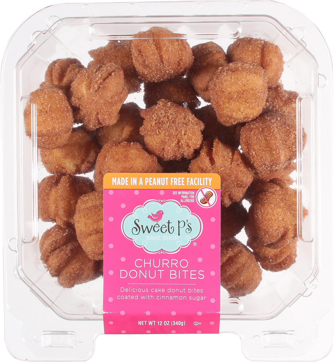 slide 12 of 14, Sweet P's Bake Shop Donut Bites, Churro - 12 oz, 