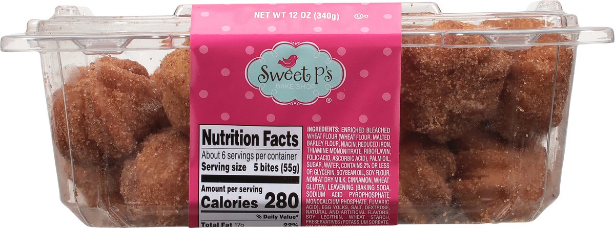 slide 8 of 14, Sweet P's Bake Shop Donut Bites, Churro - 12 oz, 