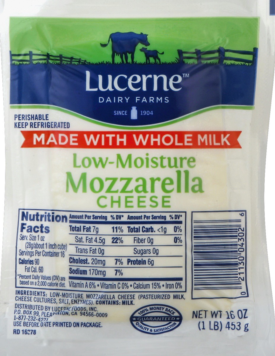 slide 3 of 5, Lucerne Dairy Farms Whole Milk Mozzarella Cheese Ball, 16 oz