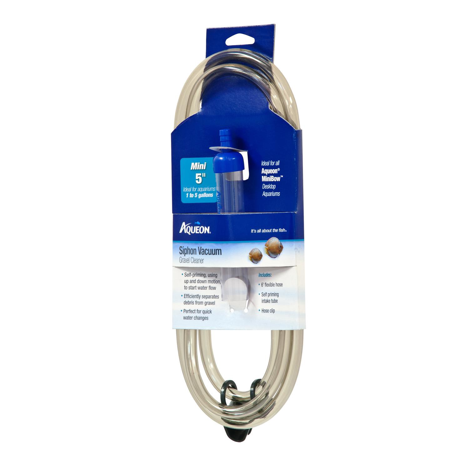 slide 1 of 10, Aqueon Siphon Vacuum Gravel Cleaner Mini - 5 Inches, 1 ct