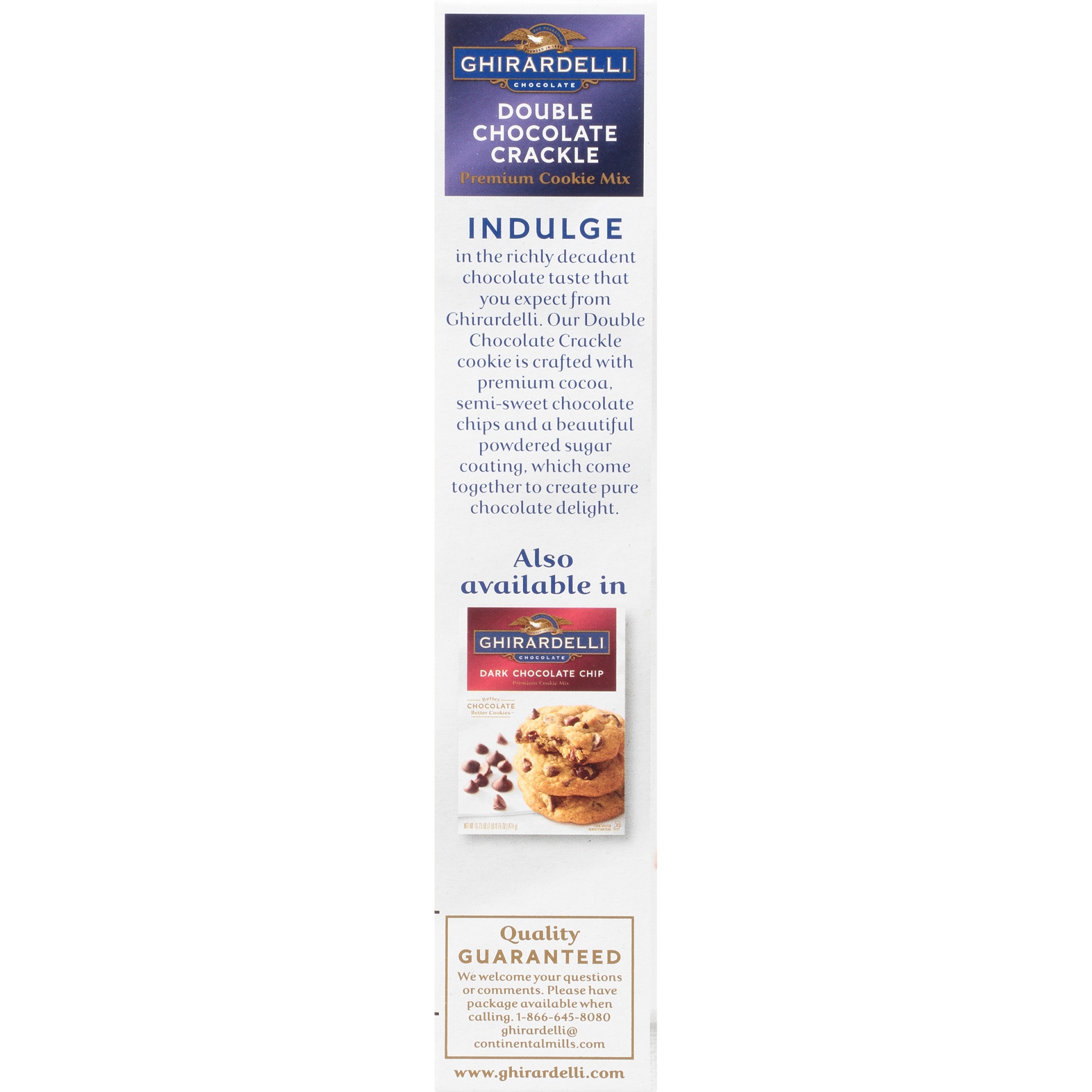 slide 4 of 8, Ghirardelli Double Chocolate Crackle Premium Cookie Mix, 13.2 oz