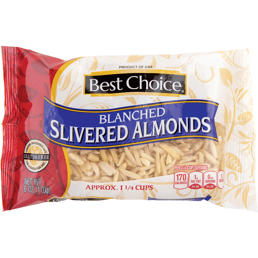 slide 1 of 1, Best Choice Blanched Slivered Almonds, 6 oz