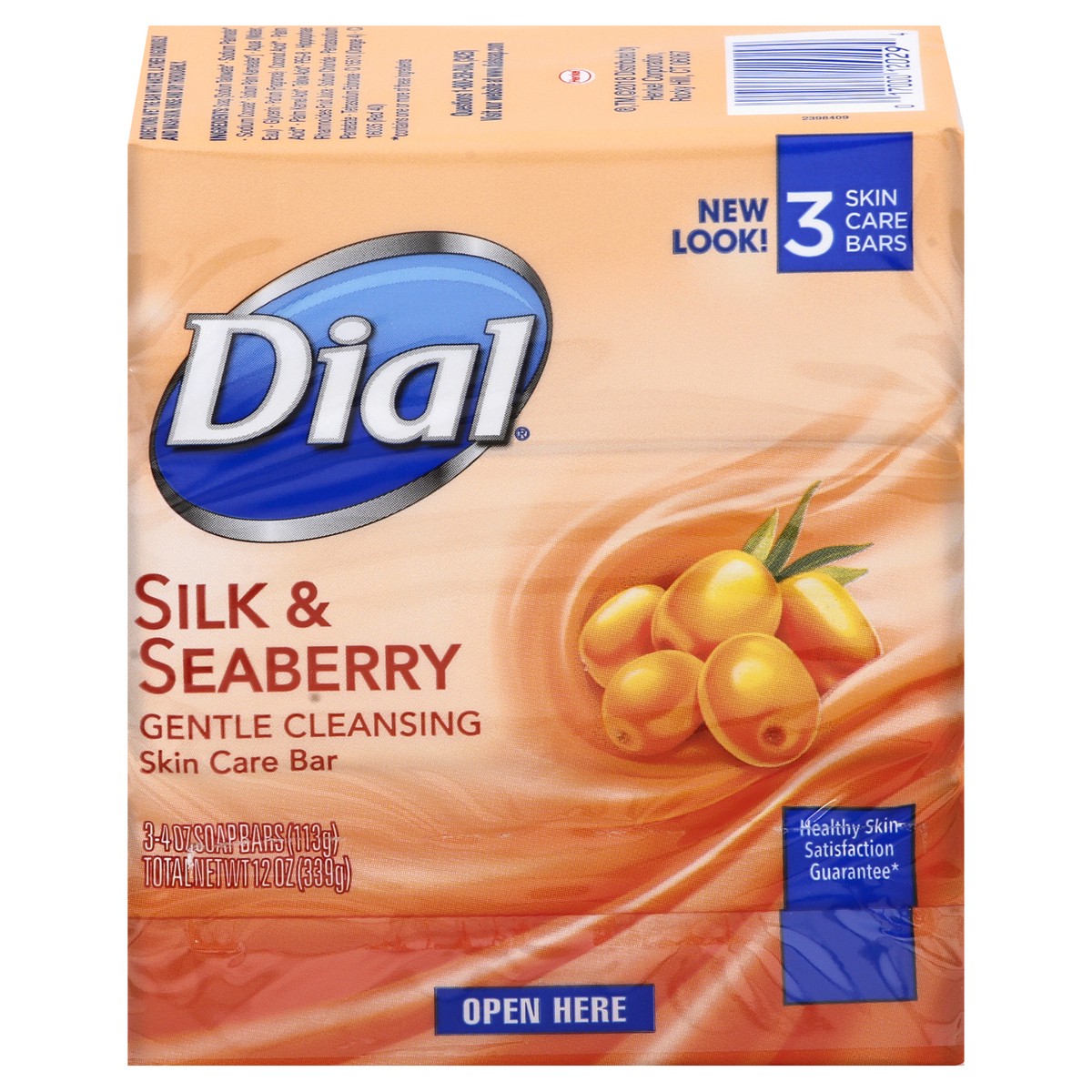 slide 1 of 10, Dial Gentle Cleansing Silk & Seaberry Skin Care Bar 3 ea, 3 ct