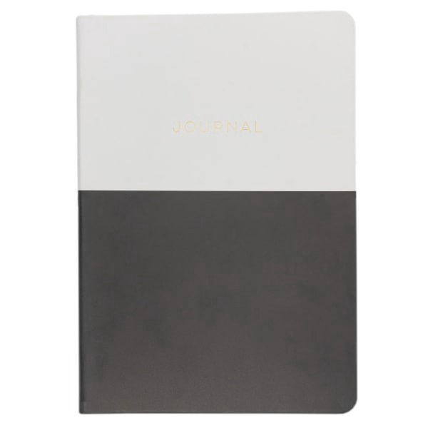 slide 1 of 3, Eccolo Style Journal, 6"" X 8"", 256 Pages, Black & White/Ivory, 1 ct