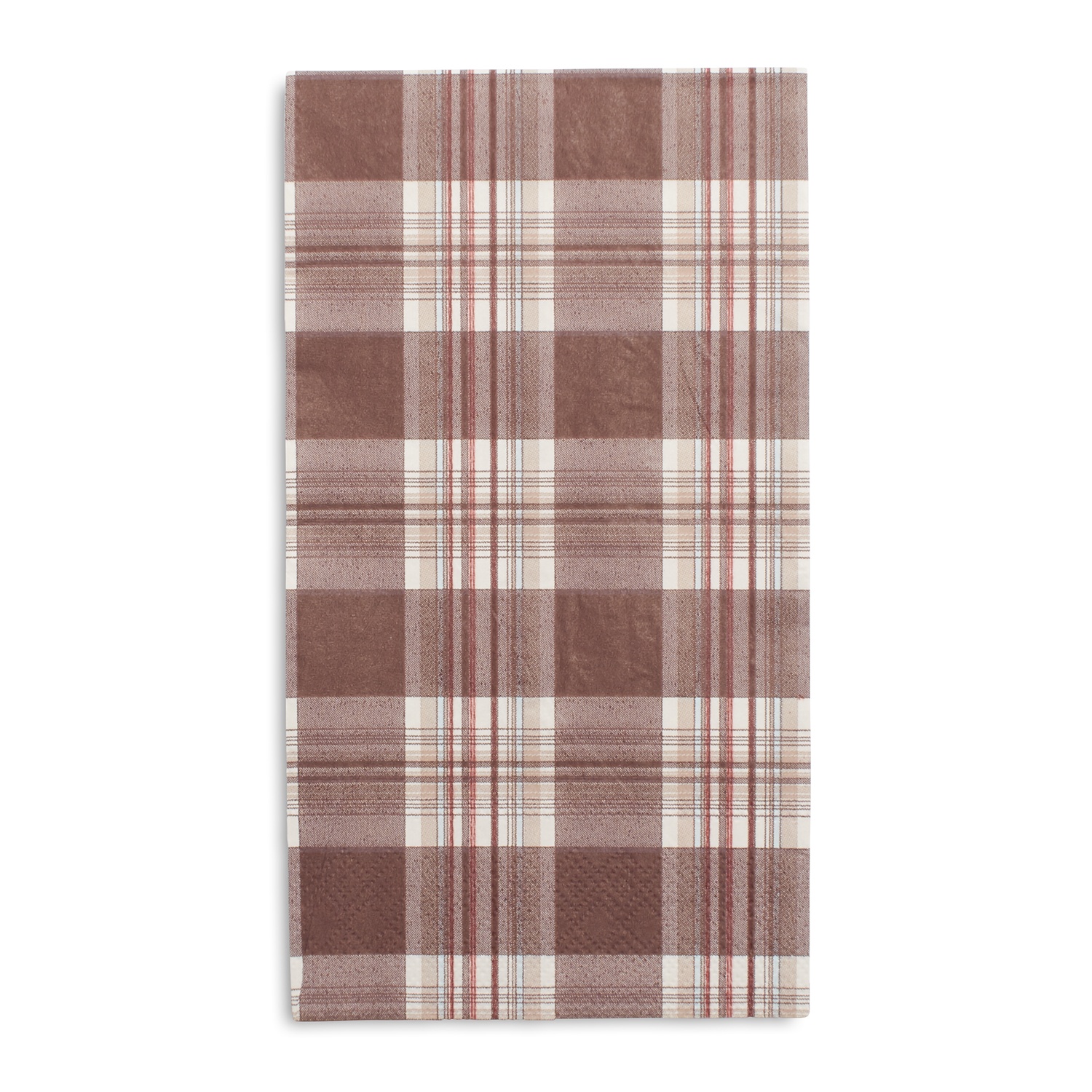 slide 1 of 1, Sur La Table Plaid Paper Guest Napkins, 15 ct