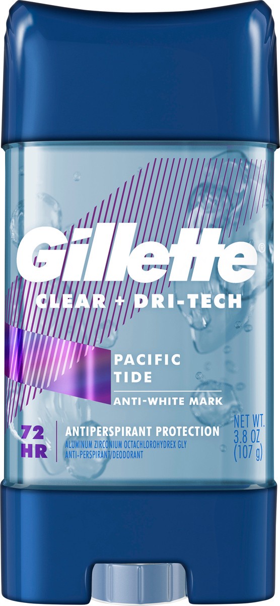 slide 2 of 3, Gillette Clear Gel Pacific Tide Anti-Perspirant & Deodorant, 3.8 oz