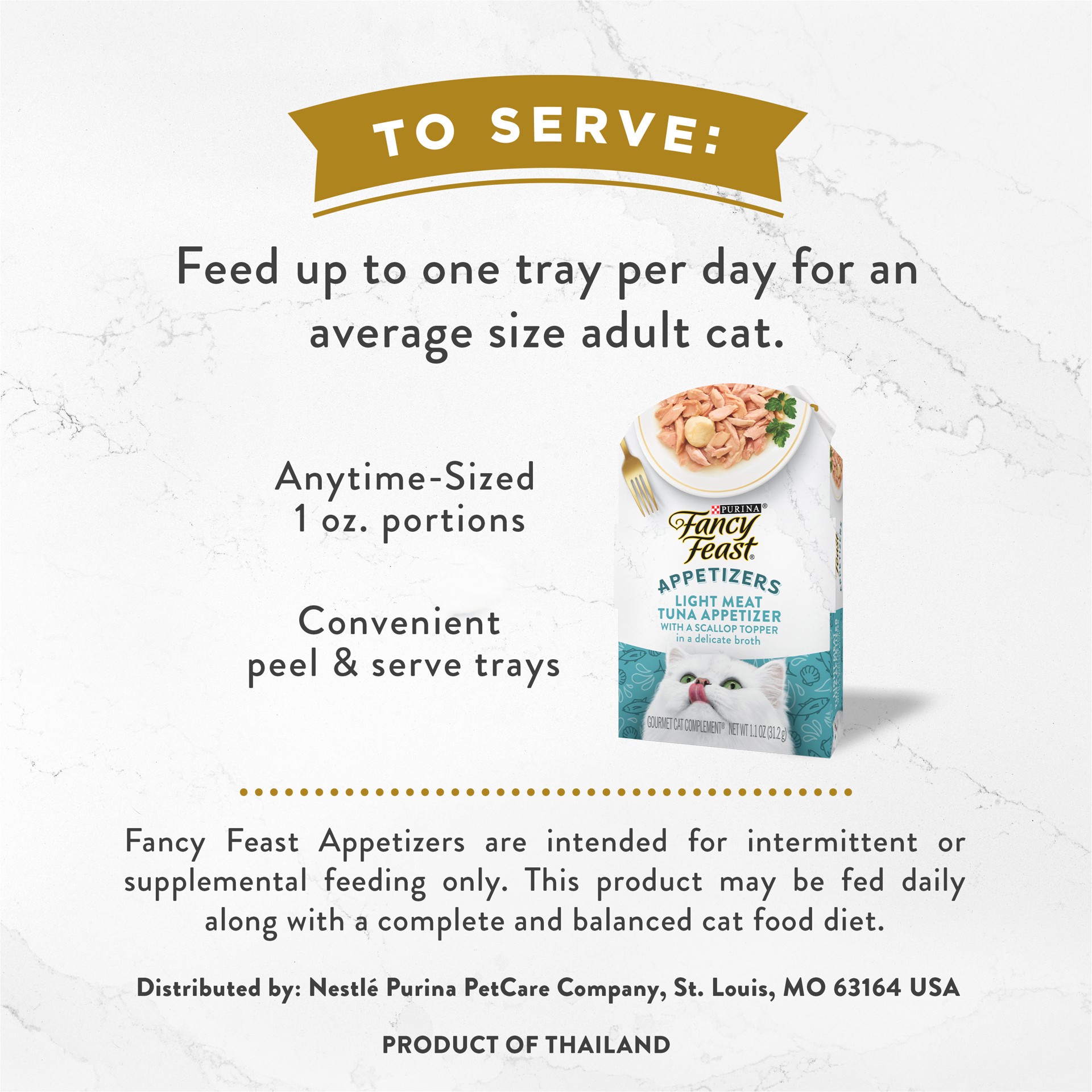slide 2 of 7, Fancy Feast Cat Food Wet Appetizers Tuna & Scallop - 1.1 Oz, 1.1 oz