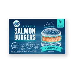 OTHER-NATIONAL Blue Circle Foods Atlantic Salmon Burger Original - 4 ct