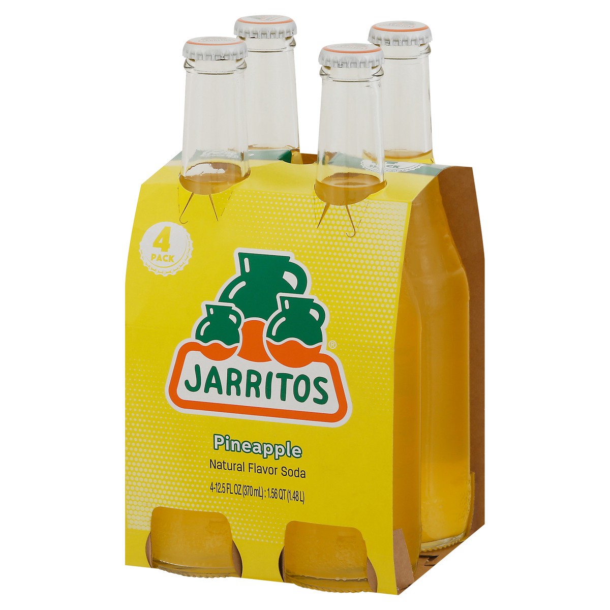 slide 7 of 9, Jarritos Pineapple Soda 4 - 12.5 fl oz Bottles, 4 ct