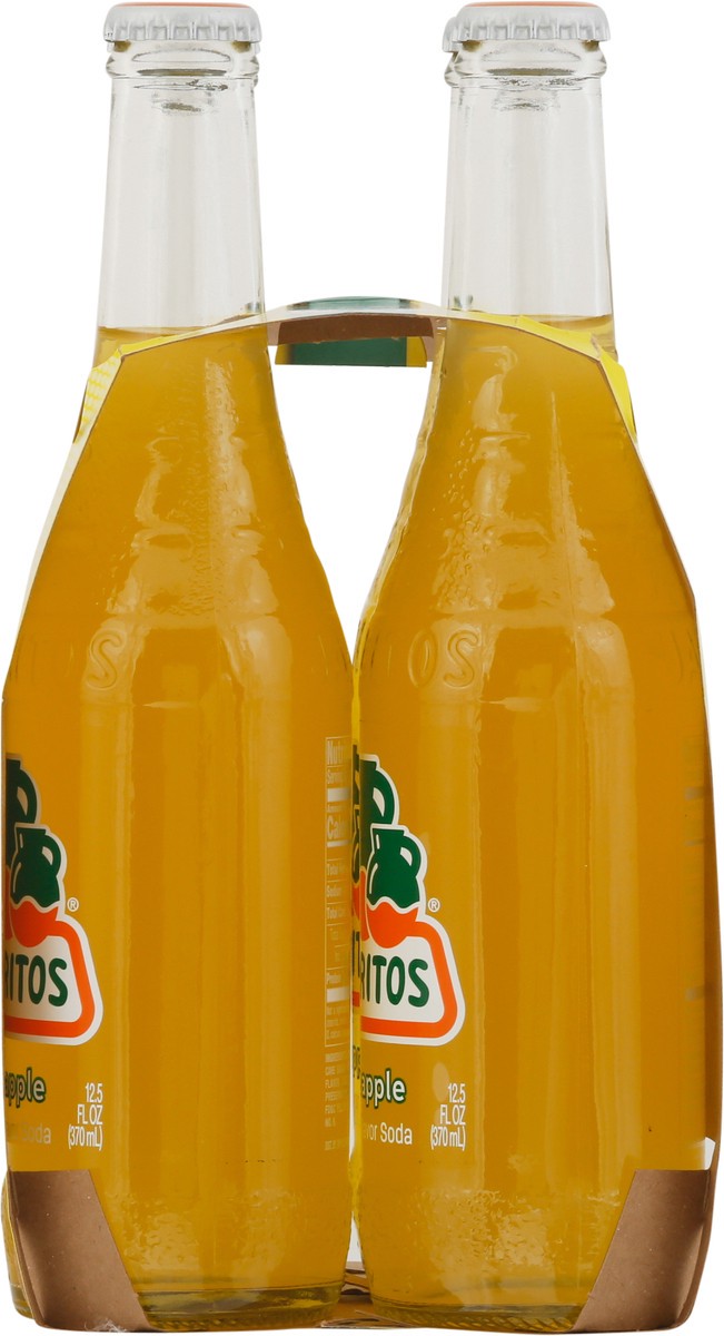 slide 2 of 9, Jarritos Pineapple Soda 4 - 12.5 fl oz Bottles, 4 ct