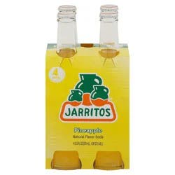 Jarritos Pineapple Soda - 4 x 12.5 fl oz Bottles