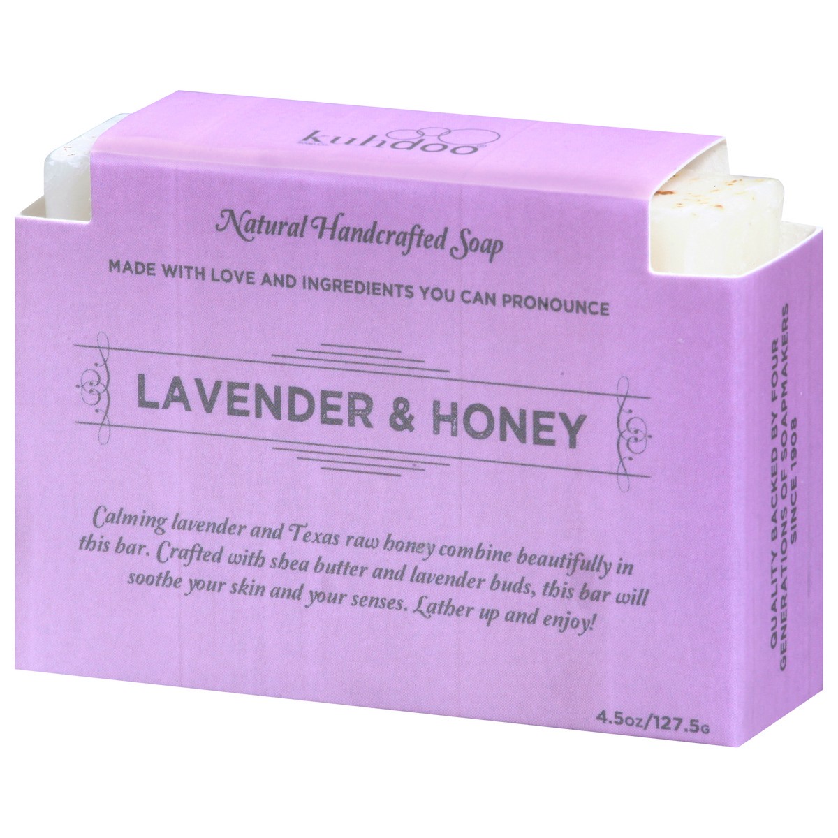 slide 5 of 9, Kuhdoo Natural Handcrafted Lavender & Honey Soap 4.5 oz, 4.5 oz