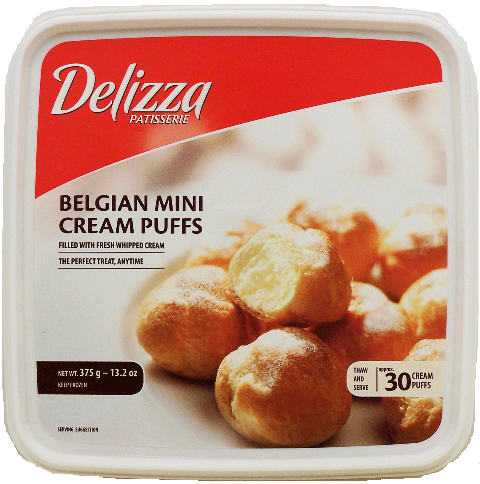 slide 1 of 5, Delizza Cream Puffs, 30 ct; 13.2 oz