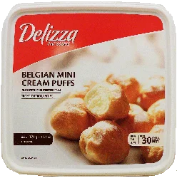 Delizza Patisserie Belgian Mini Cream Puffs - 30 Each