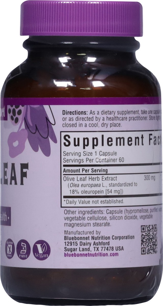 slide 13 of 13, Bluebonnet Nutrition Olive Leaf 60 Vegetable Capsules, 60 ct