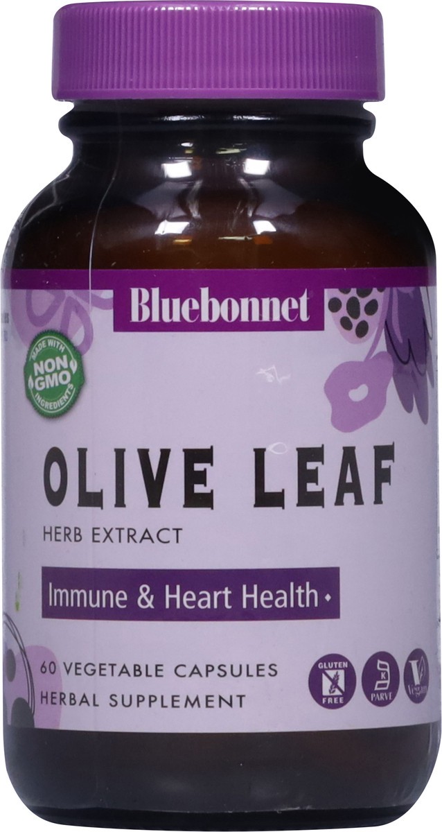 slide 6 of 13, Bluebonnet Nutrition Olive Leaf 60 Vegetable Capsules, 60 ct