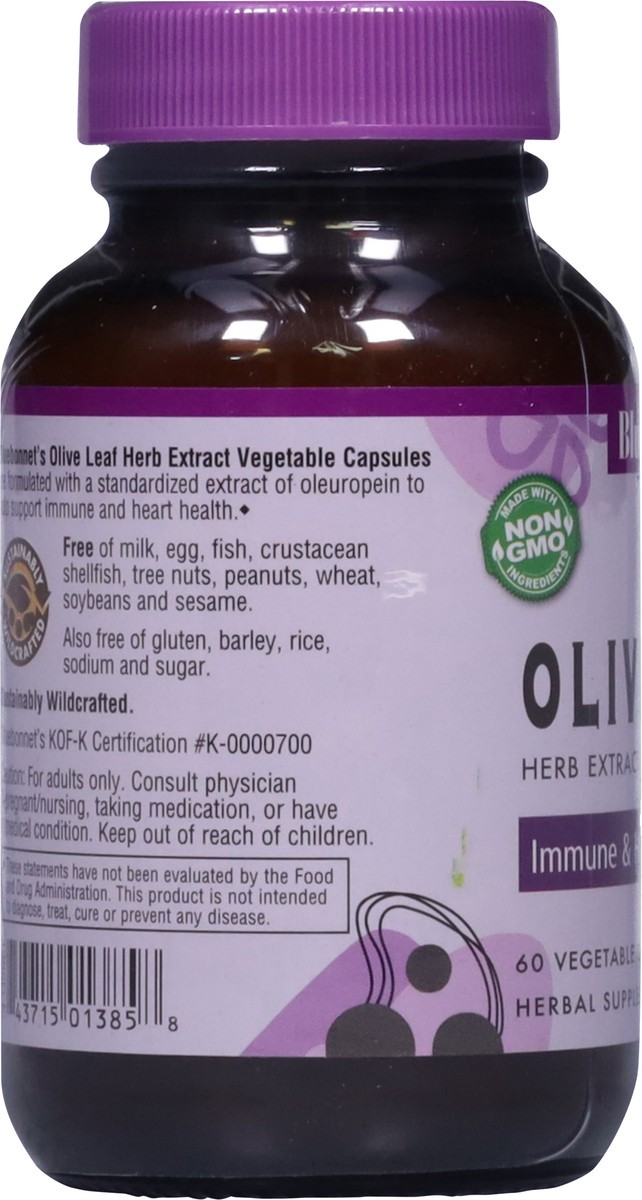 slide 9 of 13, Bluebonnet Nutrition Olive Leaf 60 Vegetable Capsules, 60 ct