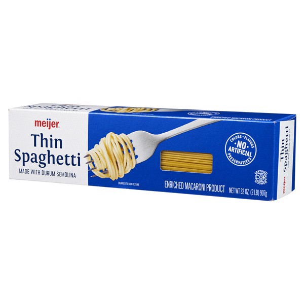 slide 4 of 29, Meijer Thin Spaghetti Pasta, 32 oz