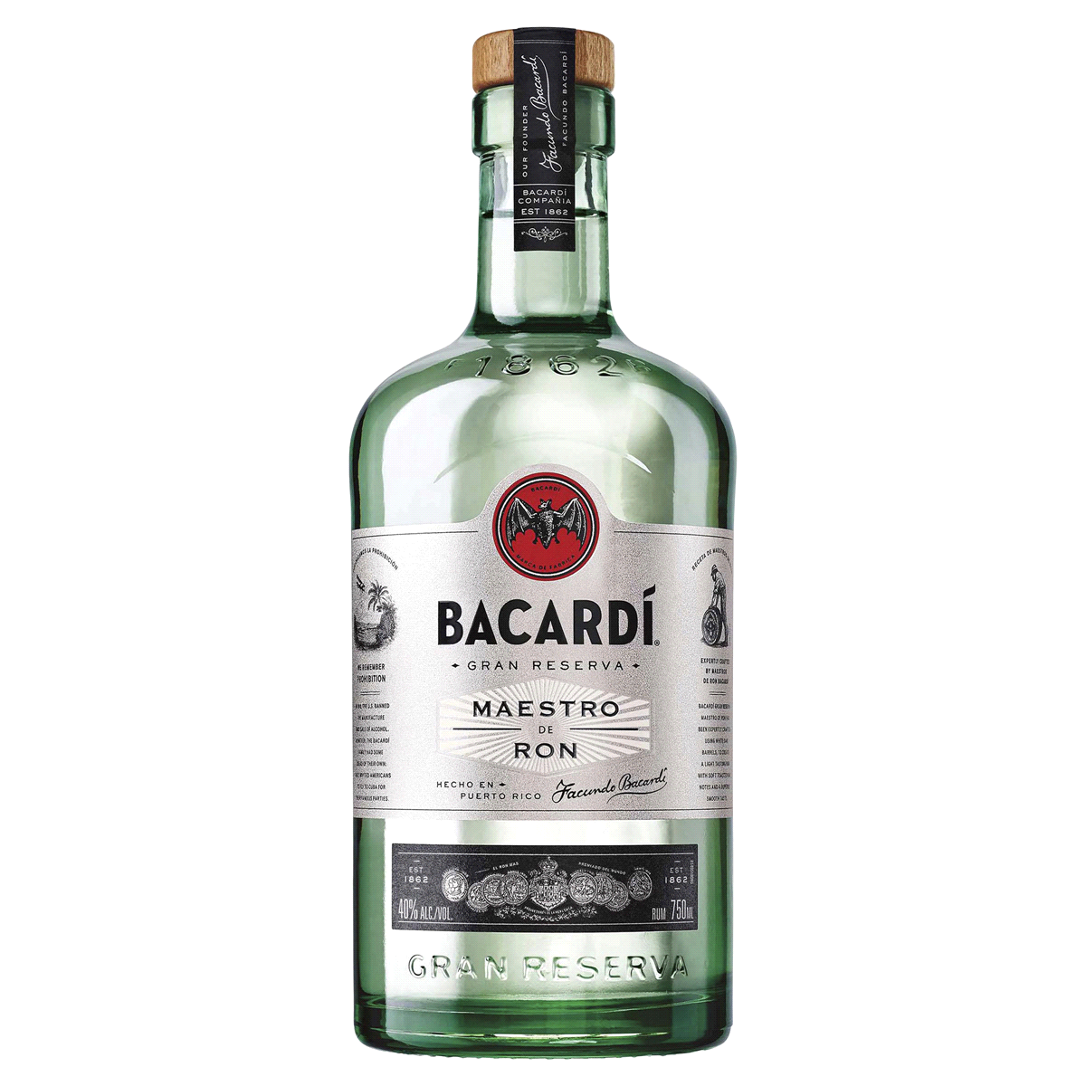 slide 1 of 1, Bacardi Rum, Gran Reserva, 750 ml