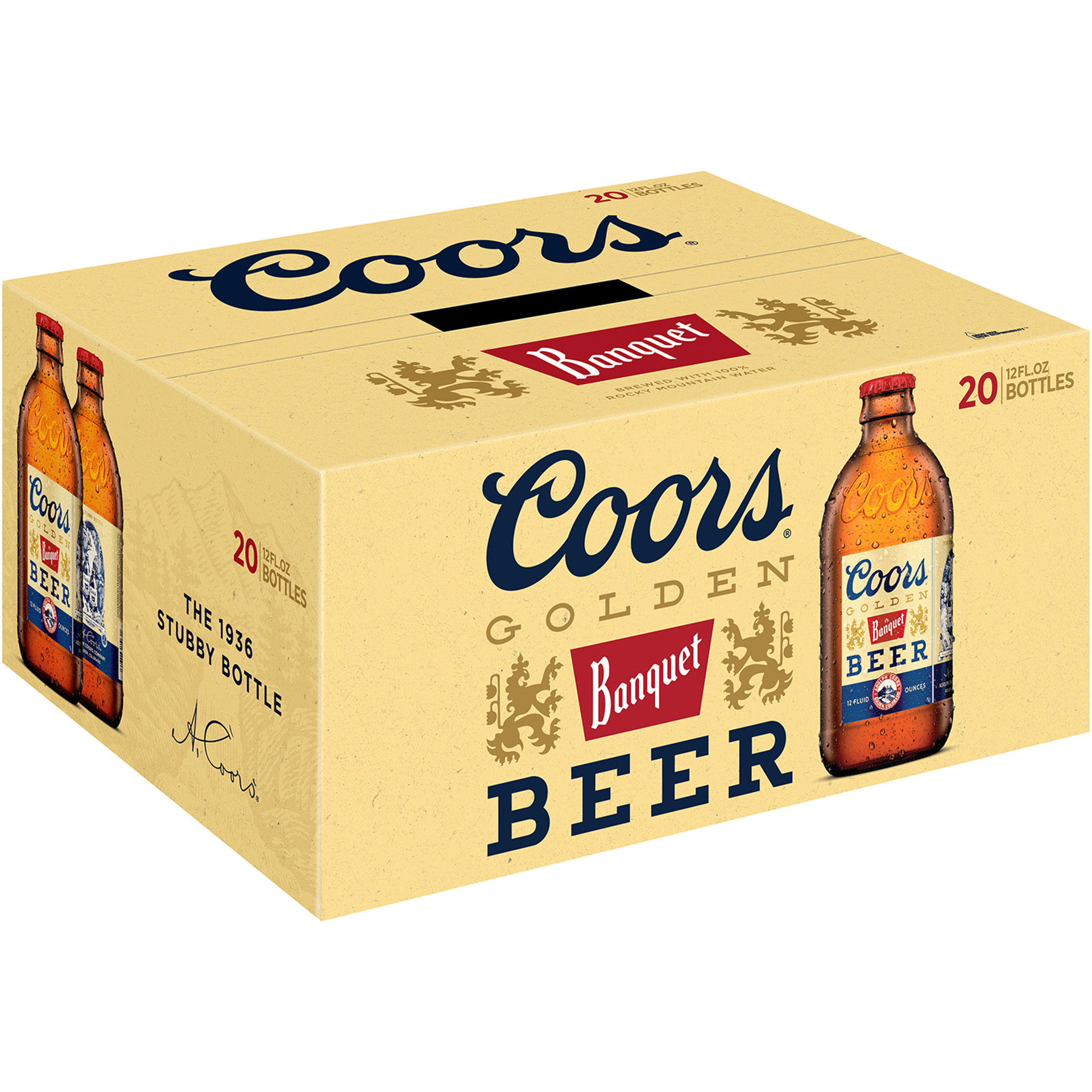 slide 4 of 13, Coors Banquet Lager Beer, 5% ABV, 20-pack, 12-oz beer bottles, 20 ct; 12 fl oz