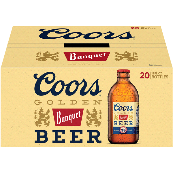 slide 8 of 13, Coors Banquet Lager Beer, 5% ABV, 20-pack, 12-oz beer bottles, 20 ct; 12 fl oz