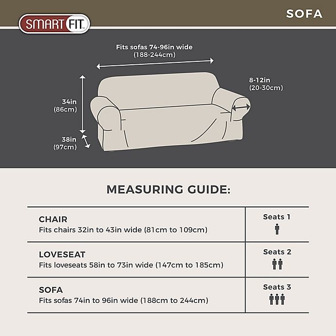 slide 3 of 5, Smart Fit Parker Relaxed Cotton Sofa Slipcover - White, 1 ct