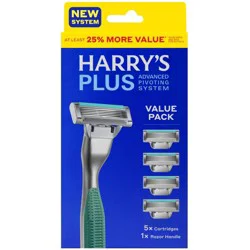 Harry''s Plus Advanced Pivoting System Razor Value Pack 1 Kit