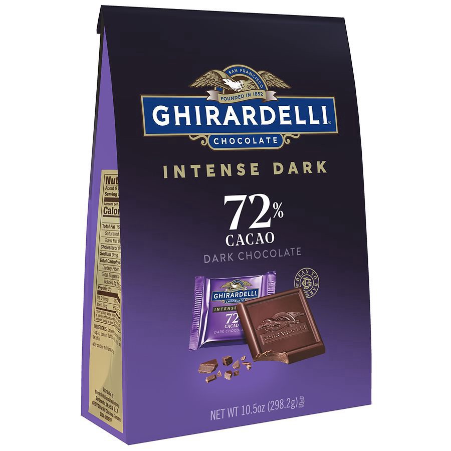 slide 1 of 4, Ghirardelli, Intense Dark Chocolate Squares, 72% Cacao, 10.5 Oz, 10.5 oz
