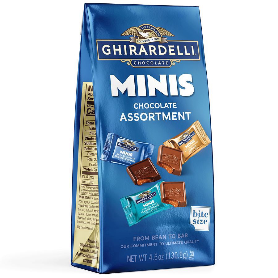 slide 2 of 5, GHIRARDELLI Minis Chocolate Assortment, 4.6 oz Bag, 4.6 oz
