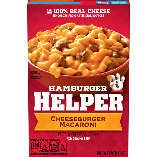 slide 1 of 1, Betty Crocker Hamburger Helper Cheeseburger Macaroni, 6.6 oz