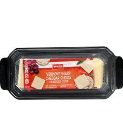 Weis Quality Cracker Cuts Vermont Sharp White Cheddar Cheese