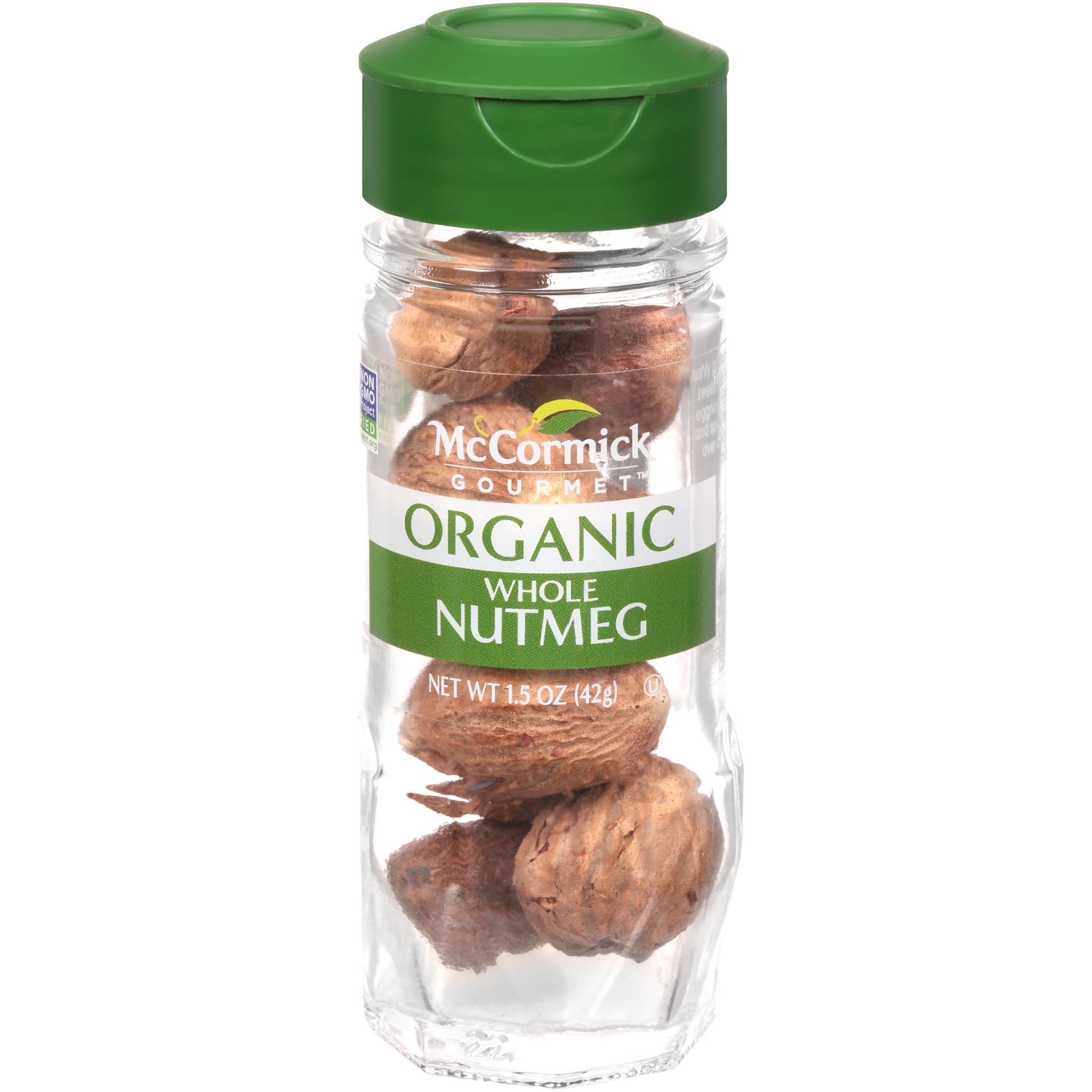 slide 1 of 1, McCormick Gourmet Organic Whole Nutmeg, 1.5 oz