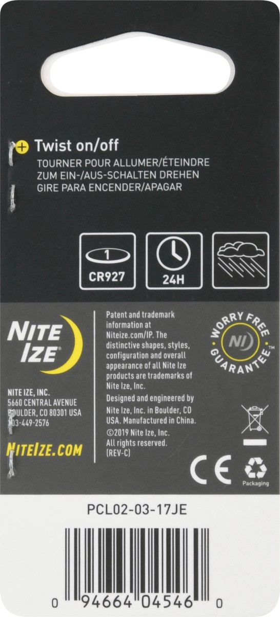 slide 6 of 9, Nite Ize Petlit Lime Jewel Collar Light 1 ea Banded Package, 1 ct