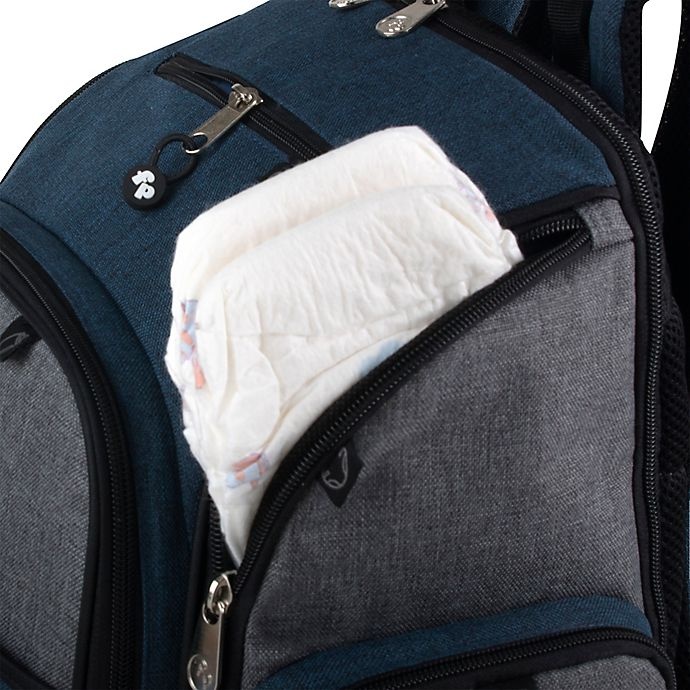 slide 2 of 7, Fisher-Price Kaden Super Cooler Backpack Diaper Bag - Blue, 1 ct
