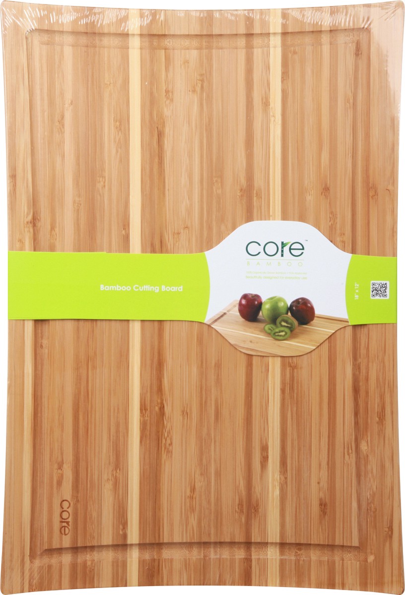 slide 8 of 9, Core Bamboo 18 Inch x 12 Inch Bamboo Cutting Board 1 ea, 1 ct