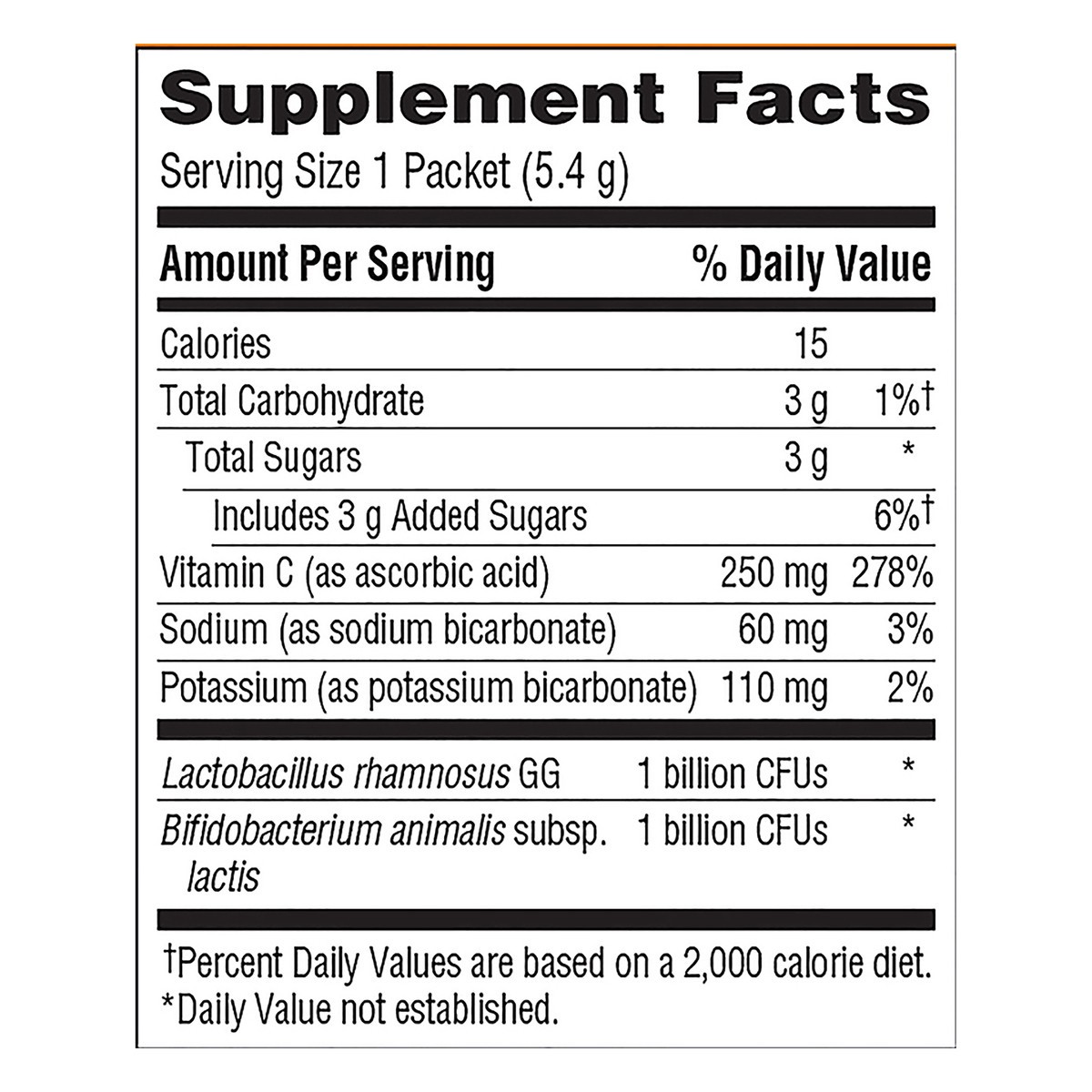 slide 9 of 12, Emergen-C Probiotics+ Packets Fizzy Drink Mix Orange Daily Immune Health 14 ea, 14 ct