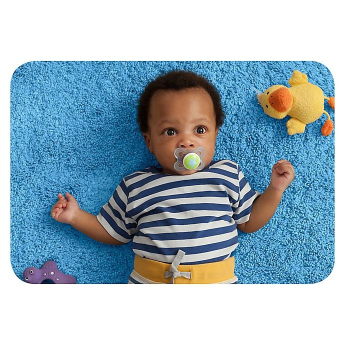 slide 2 of 12, MAM Love & Affection Age 0-6 Months I Love Mommy Pacifier - Blue, 2 ct