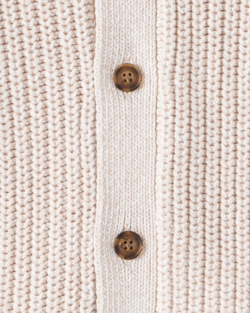 slide 2 of 2, Oshkosh Boys Long-Sleeve Cardigan Sweater - Ivory Ivory 7, 1 ct