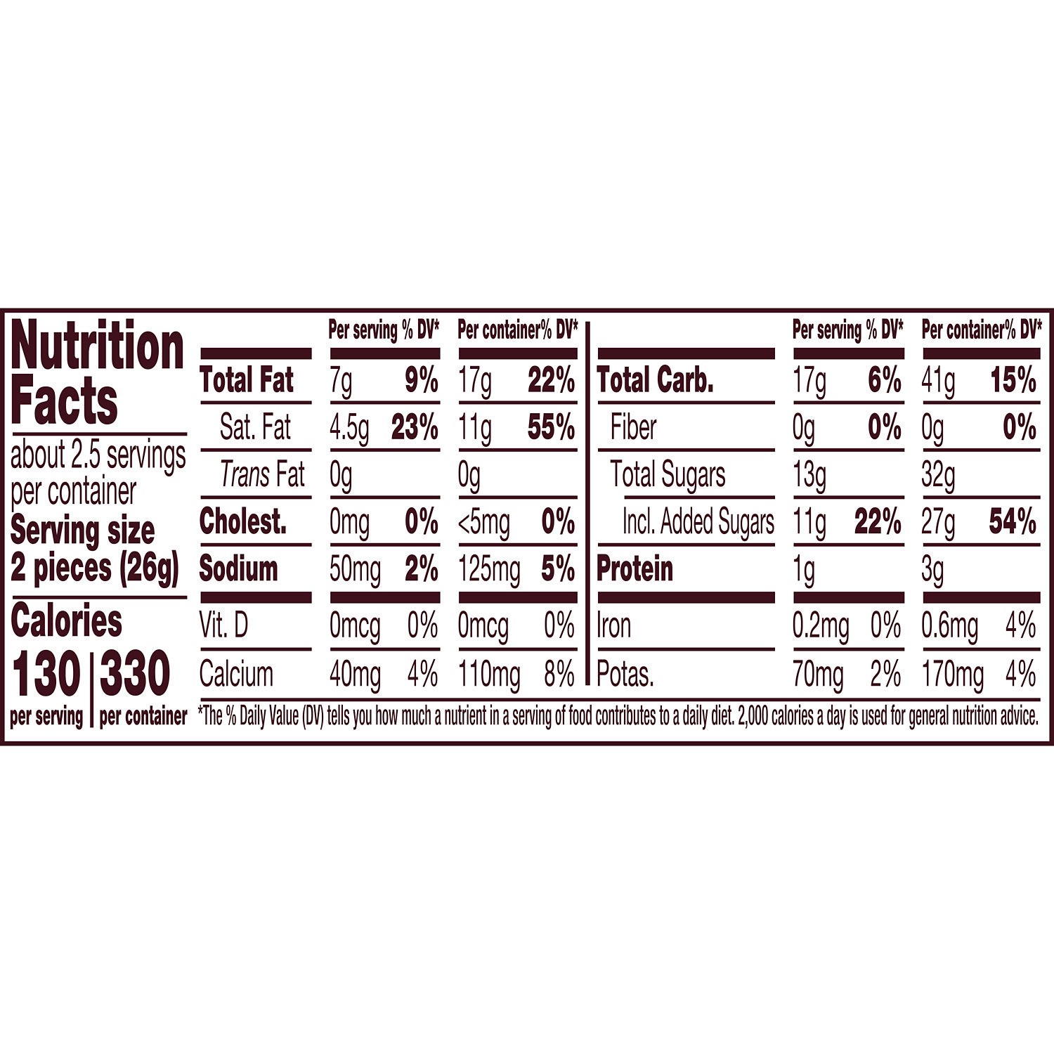 slide 3 of 8, Hershey's Cookies 'n' Creme Snack Size, Candy Bars, 0.45 oz (5 Count), 0.45 oz