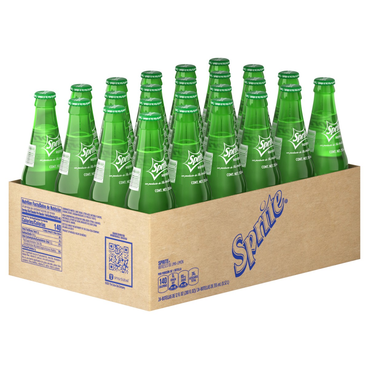 slide 5 of 9, Sprite Mexico Lemon Lime Soda Soft Drinks, 355 mL, 24 Pack, 288 fl oz