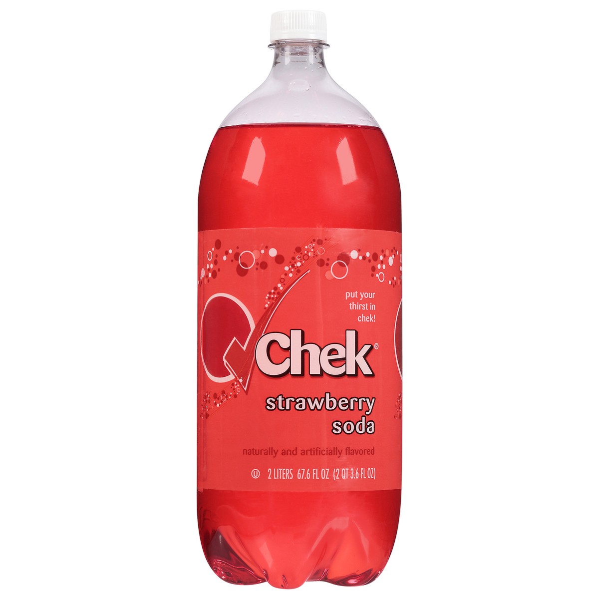 slide 1 of 11, Chek Strawberry Soda- 2 liter, 2 liter