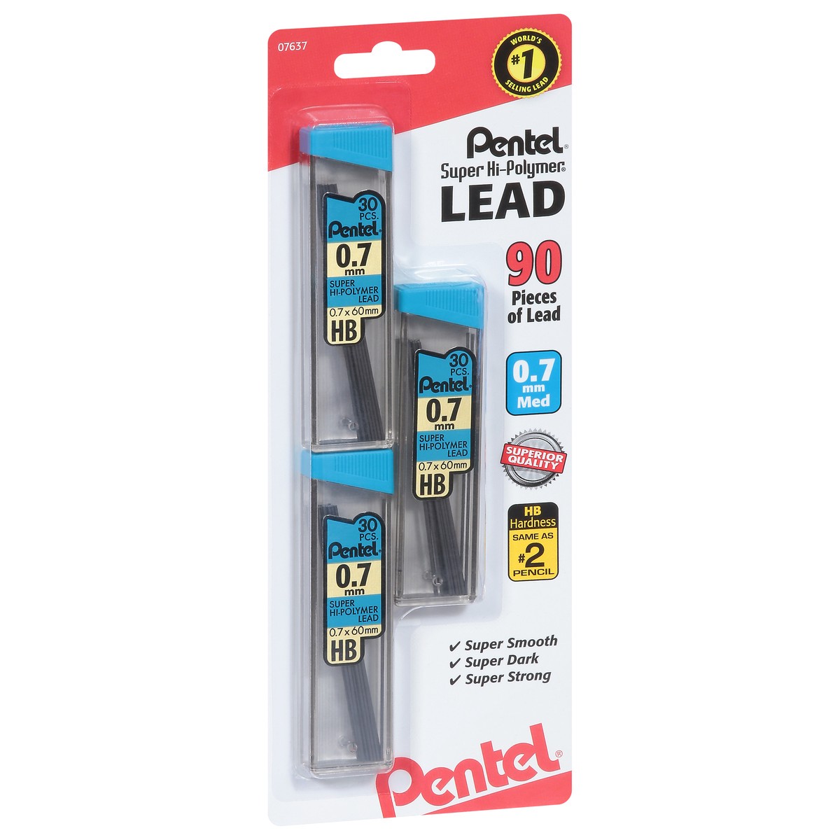 slide 4 of 9, Pentel Medium (0.7 mm) Lead 3 ea, 3 ct