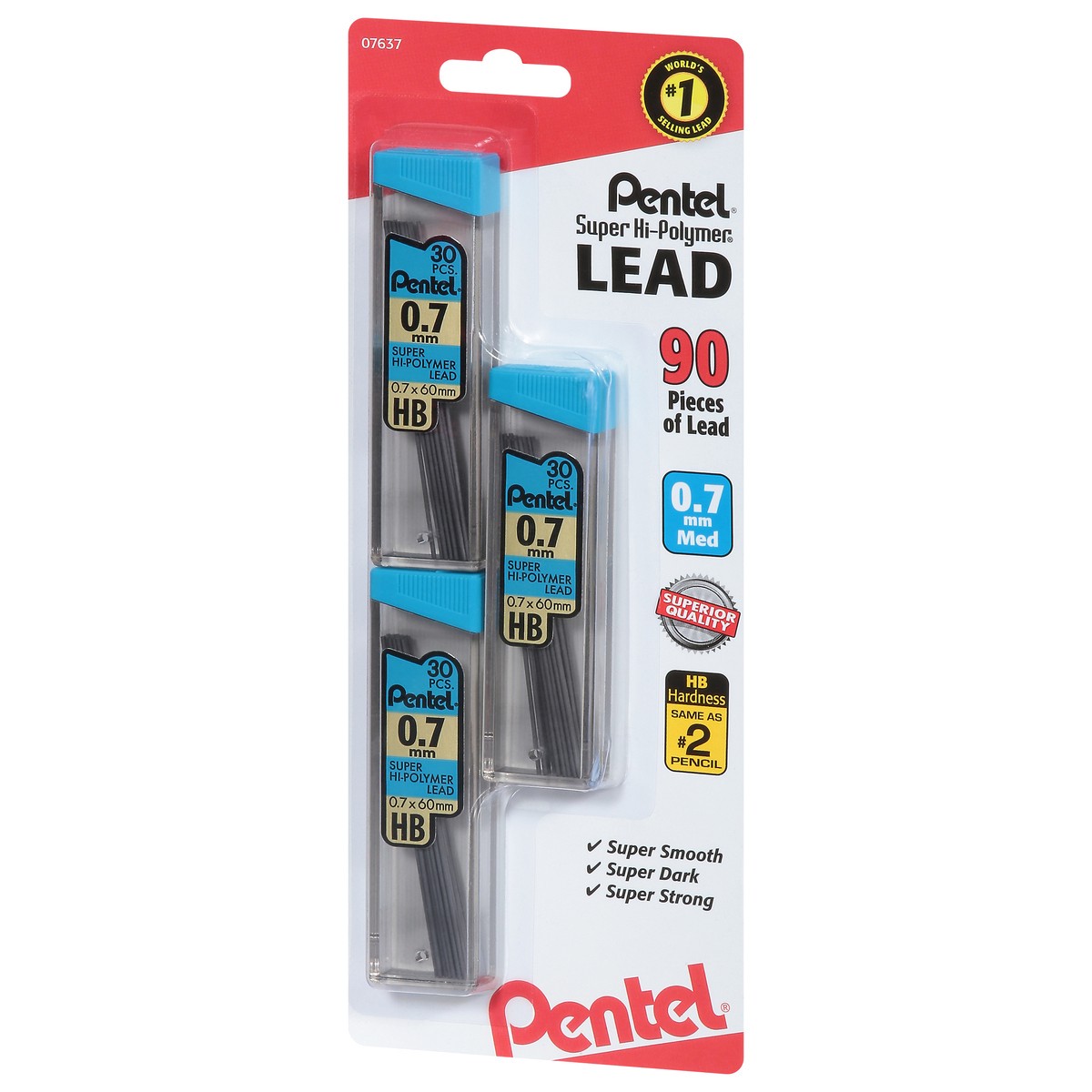 slide 6 of 9, Pentel Medium (0.7 mm) Lead 3 ea, 3 ct