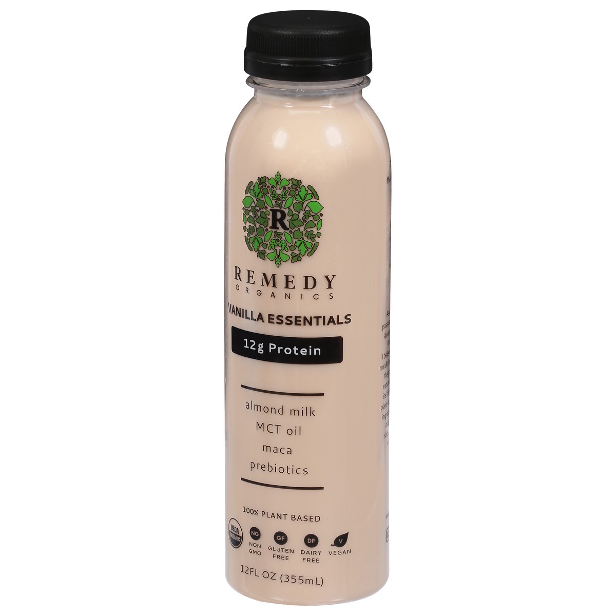 slide 7 of 9, Remedy Organics 100% Plant Based Vanilla Power Shake 12 fl oz, 12 fl oz