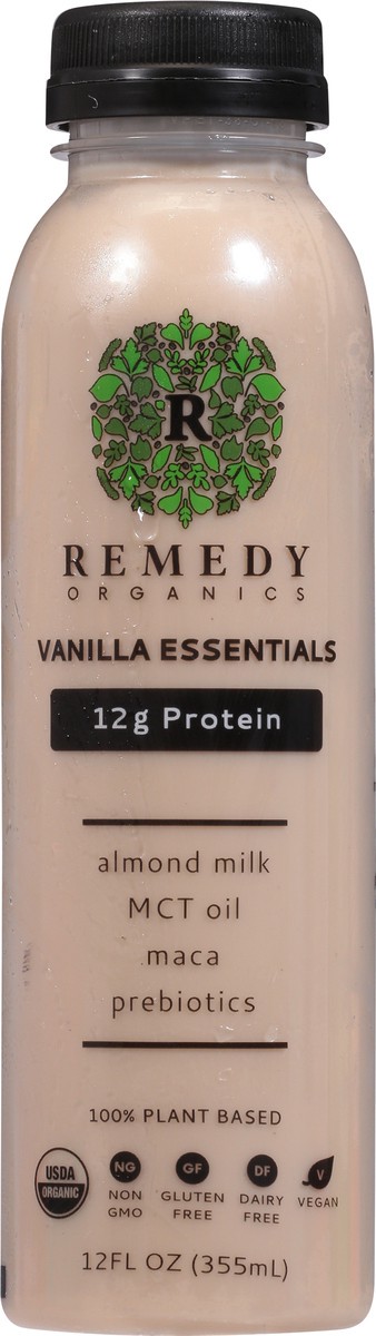 slide 8 of 9, Remedy Organics 100% Plant Based Vanilla Power Shake 12 fl oz, 12 fl oz