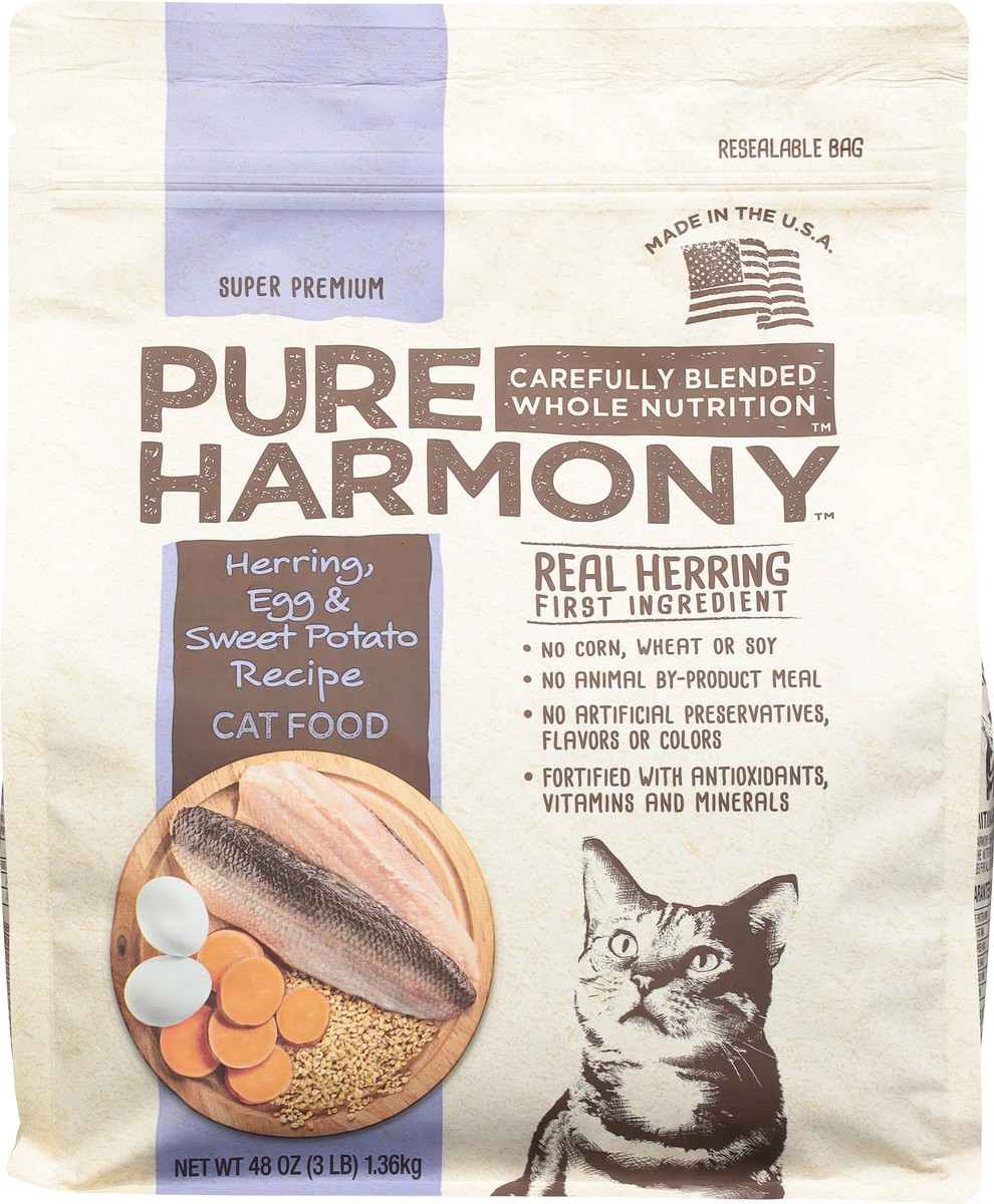 slide 4 of 9, Pure Harmony Herring Egg & Sweet Potato Cat Food, 3 lb