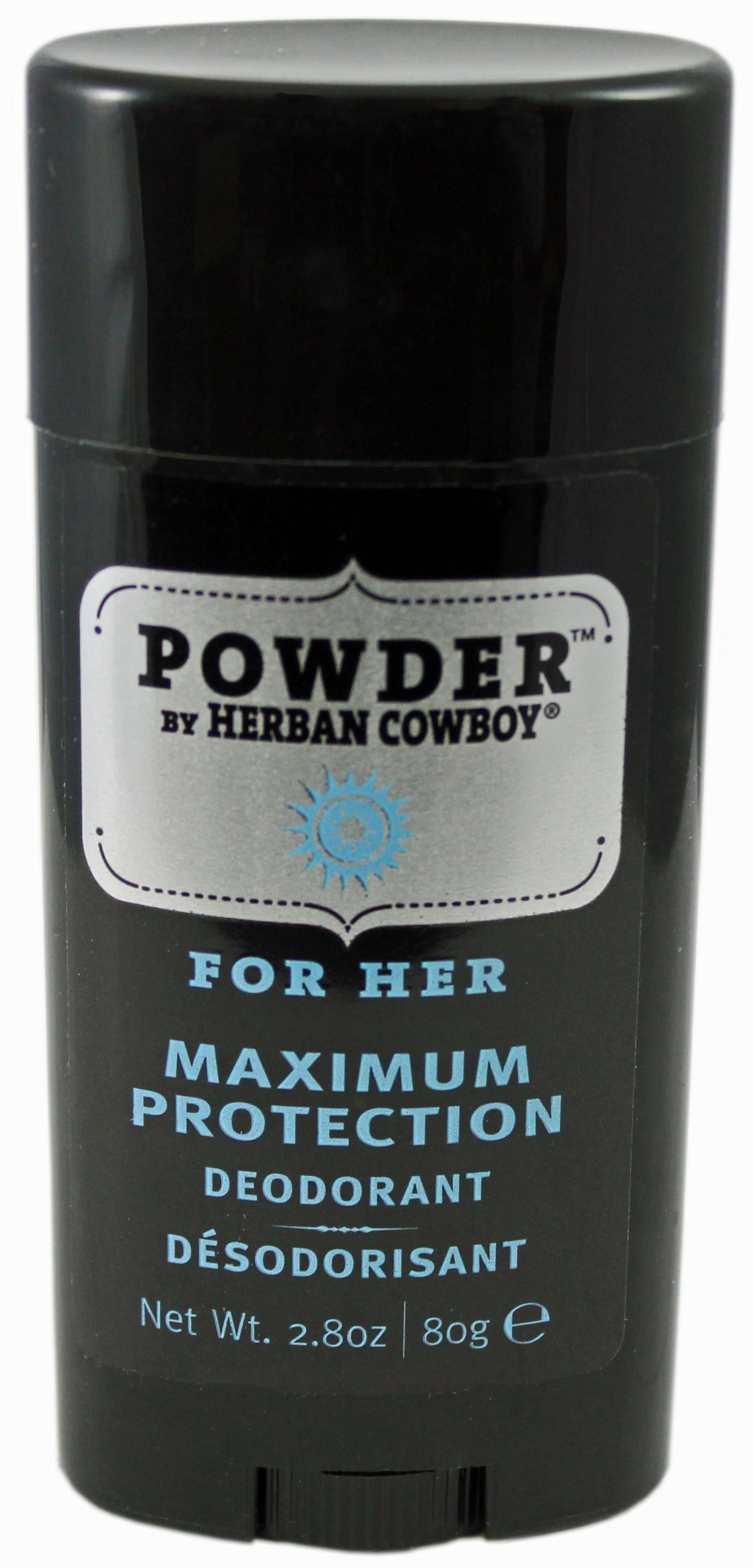 slide 1 of 1, Herban Cowboy For Her Deodorant Powder Scent, 2.8 oz